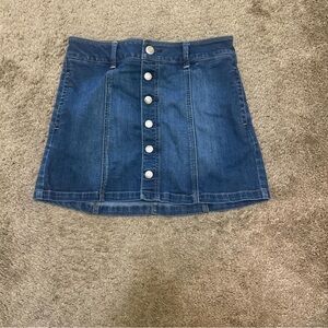 American Eagle Outfitters Blue A-Line Mini Skirt